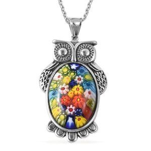 Murano Glass Owl Pendent